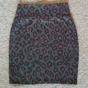 Leopard print skirt